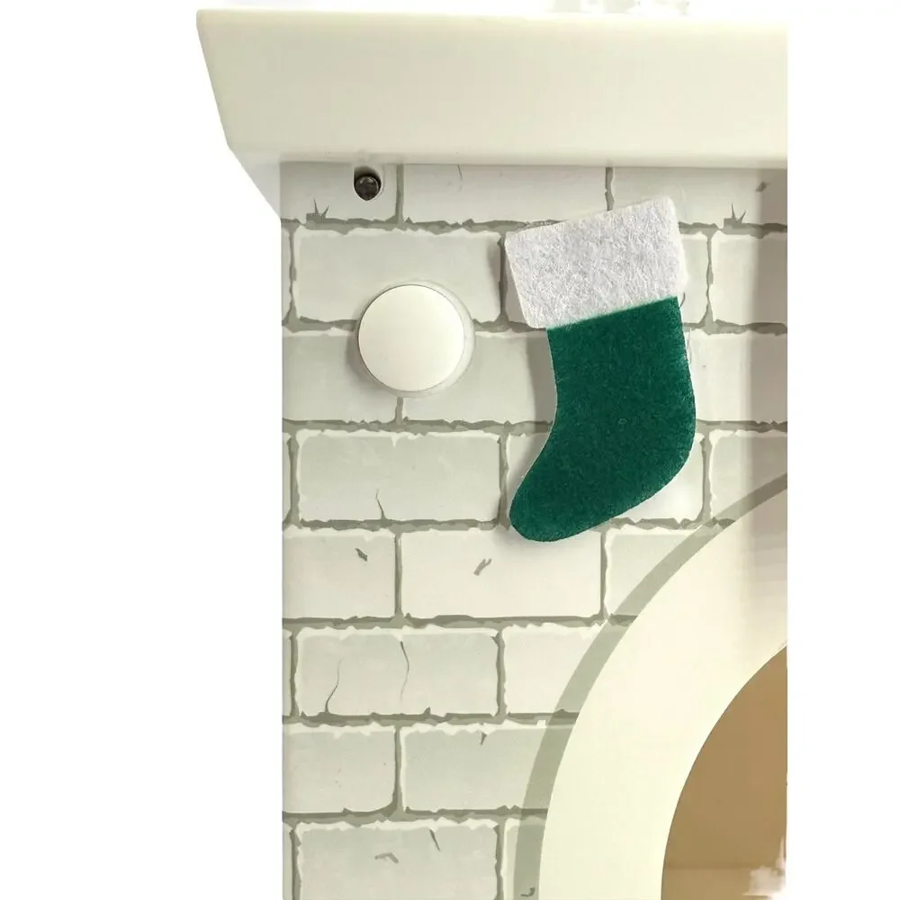 MR. CHRISTMAS Animated Santa White Chimney Motion Activated Musical SEE VIDEO